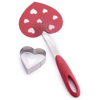 Martha Stewart Collection Cookie Cutter & Turner Set, Hearts