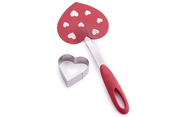  Cookie Cutter & Turner Set, Hearts