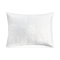 Martha Stewart Collection Embroidered Silky Satin Sham, Standard, 20″ x 26″
