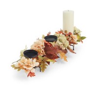 Martha Stewart Collection Floral Centerpiece, Multicolor, 28″