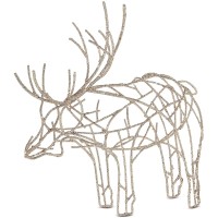 Martha Stewart Collection Gilded Age Glittered Wire Moose Decoration