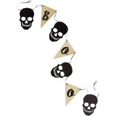 Martha Stewart Collection Halloween Boo Paper Skull Halloween Garland