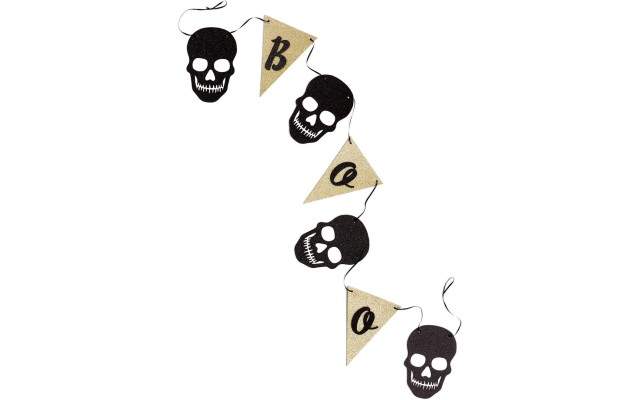  Collection Halloween Boo Paper Skull Halloween Garland
