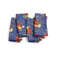 Martha Stewart Collection Harvest Cotton Napkins, Set of 4, Navy