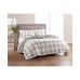  Tufted Plaid Quilted Standard Sham, 20×28, Grey