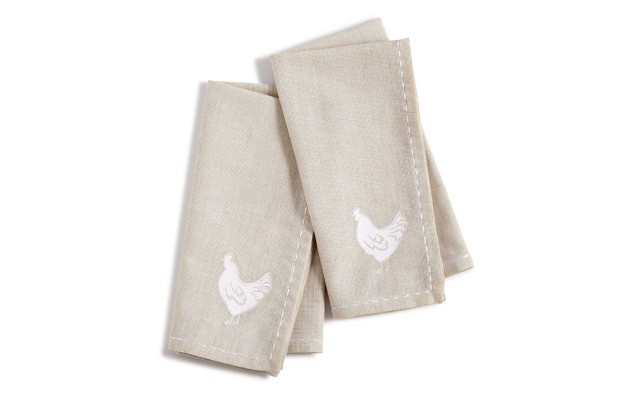  Farmhouse Table Linens Collection Set of 2 (Cream)