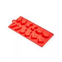 Martha Stewart Holiday Collection, Silicone Ice Tray in Red