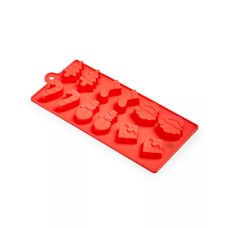 Martha Stewart Holiday Collection, Silicone Ice Tray in Red