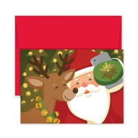 Masterpiece Santa Selfie Boxed Set Of 18 Holiday Greeting Cards With Envelopes