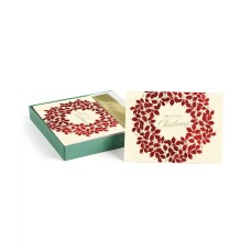 Masterpiece Studios Wreath Holiday Set of 16 Boxed Cards