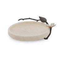 Michael Aram Dogwood Trinket Tray, 7”, Ivory