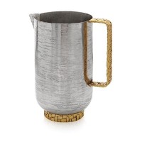 Michael Aram Stainless Steel & Gold-Tone Palm Pitcher