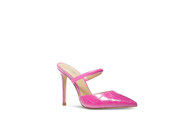  Jessa Pointed Toe Pump Sandal, Cerise, 10M