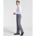  Men’s Classic Fit Fall Patterned Pants – Light Grey, 34×32