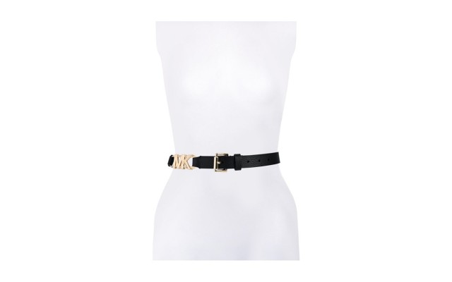  Women’s 25mm Logo Station Belt – Black, Large