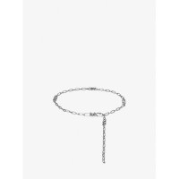Michael Kors Women’s Empire Chain Link Belt – Silver, Large/X-Large