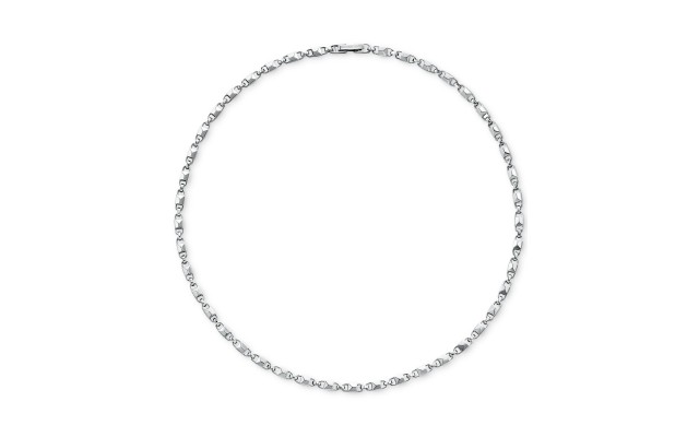  Women’s Mercer Link Sterling Silver Necklace, 16in (40cm)