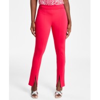 Michael Kors Women’s Slit-Hem Leggings, Deep Pink,P/ Medium