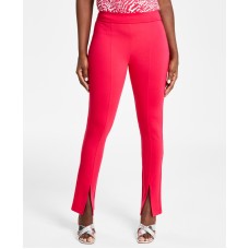 Michael Kors Women’s Slit-Hem Leggings, Deep Pink,P/ Medium