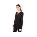 MICHAEL  Petite Waffle Lace-Up Tunic, Black, Medium