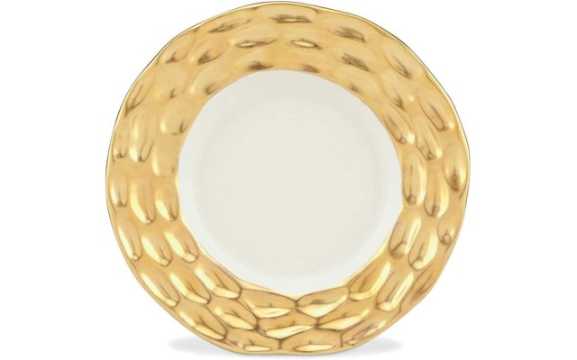  11TR02 Truro Gold Bread Plate