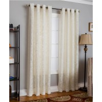 Miller Curtains Morris Textured Window Panel, 50×84, Natural
