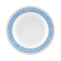 Monique Lhuillier Waterford Malibu Azure Rim Soup (Navy)