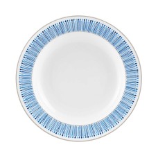 Monique Lhuillier Waterford Malibu Azure Rim Soup (Navy)