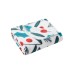  Holiday Printed Fleece Throw, Blue, 50×60