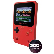 My Arcade Dreamgear Pixel Classic Portable Gaming System with 300 Games, Red, DG-DGUNL-3201