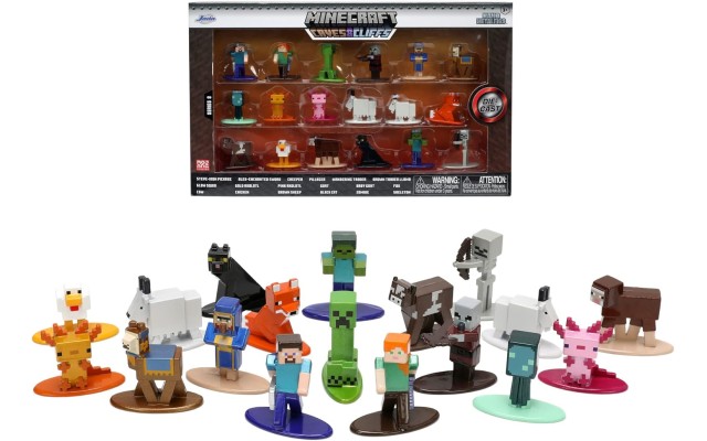 Nano Figures Jada Metalfigs Minecraft Die-Cast Metal Collectible Figures Multi Pack Wave 8 Caves and Cliffs 1.65″