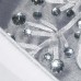  42 Inch Snowflake Tree Skirt, Silver