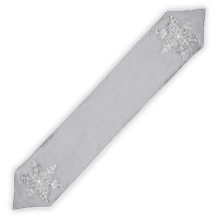 National Tree Company 13″ x 72″ Table Runner with Snowflake Design