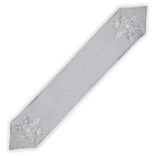 National Tree Company 13″ x 72″ Table Runner with Snowflake Design