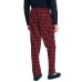  Mens Sustainably Crafted Cozy Fleece Pants, Red, Large