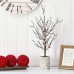  Snowed Twig Artificial Tree In Decorative Planter, 24″