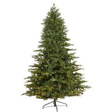 Nearly Natural Wyoming Spruce 7.5′ Artificial Christmas Tree with 650 Clear Led Light
