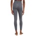  Women’s Yoga Twist-Waist High-Rise 7/8 Length Leggings, Grey, Medium