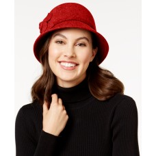 Nine West Women’s Felt Self Flower Cloche Hats