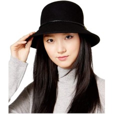Nine West Women’s Felt Cloche Hat, One Size (Black)