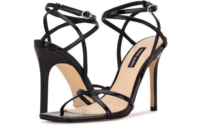  Women’s Tidle Heeled Sandal, Black, 9