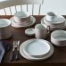  ColorTex Stone Taupe 4-Piece Place Dinnerware Setting in Taupe
