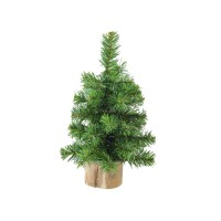 Northlight 10″ Alpine Artificial Christmas Tree With Wood Base Table Top Decoration
