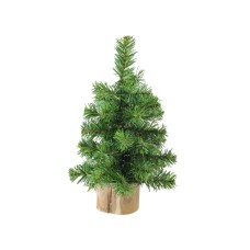 Northlight 10″ Alpine Artificial Christmas Tree With Wood Base Table Top Decoration