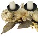  Dahlia and Pumpkin Fall Harvest Candle Holder Centerpiece – 21″