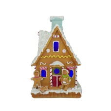 Northlight LED Lighted Gingerbread House Christmas Figure – 8.5″ – Multicolor LED Lights