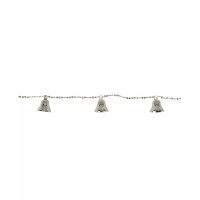 Northlight Unlit Northlight Unlit Shiny Gold Tone Bell Beaded Artificial Christmas Garland Set