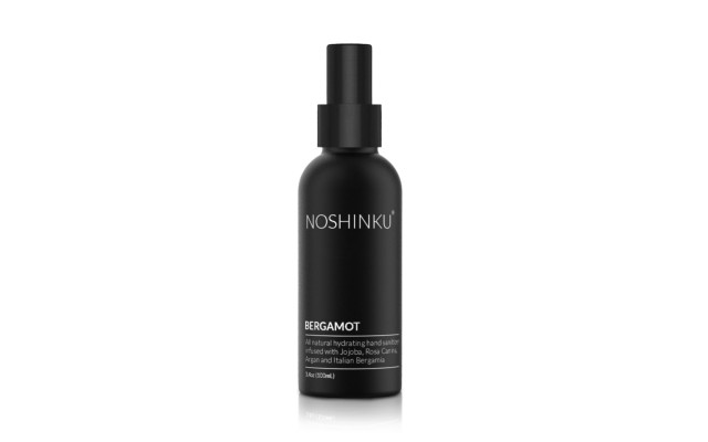 Noshinku Rejuvenating Mini Hand Sanitizer Spray in Black, 3.4 oz.