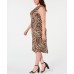  Women’s 1X Cheetah Pattern Sleeveless Tank Dress, Leopard
