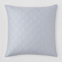 Oake Vitoria Quilted Euro Sham, Blue, 26x26